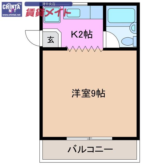 FORTUNA N棟(1K/1階)の間取り写真