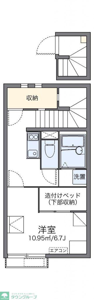 レオネクスト松の富(1K/2階)の間取り写真