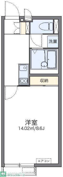 レオネクストインディゴI(1K/2階)の間取り写真