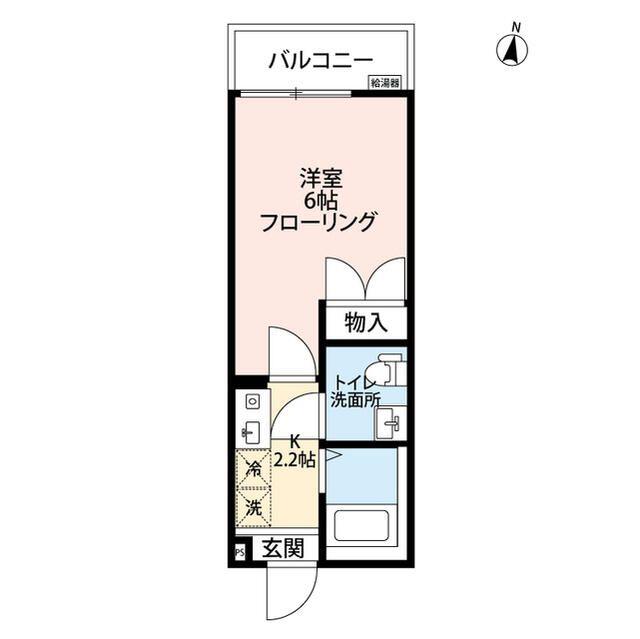 アムール南千住(1K/3階)の間取り写真