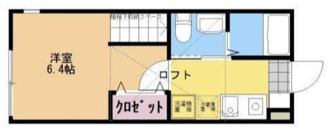 ブエナビスタ(1K/2階)の間取り写真