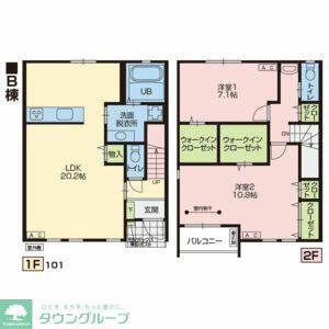 LIBERTA(2LDK/1階)の間取り写真