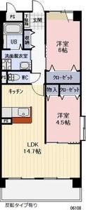 シャンボール・ピア(2LDK/2階)の間取り写真