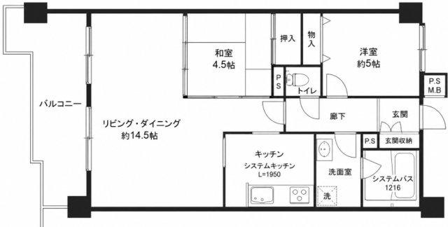 ネオハイツ姫路アメティ228(3LDK/12階)の間取り写真