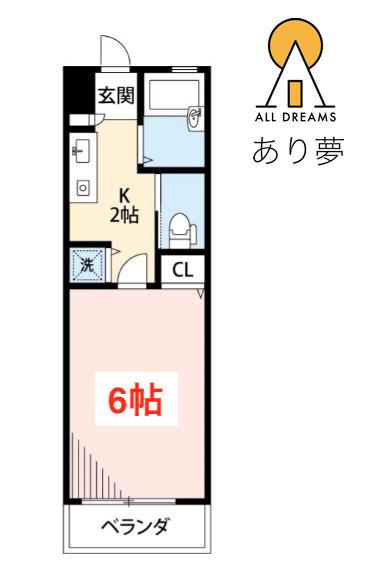 CASA YOKOHAMABASHI(1K/1階)の間取り写真
