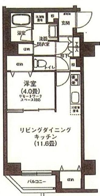 アイルプレミアム押上ノルド(1LDK/1階)の間取り写真