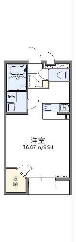 レオネクストBIANCO(1K/1階)の間取り写真