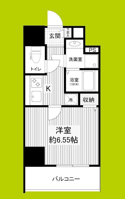 ARTIZA西長堀(1K/3階)の間取り写真
