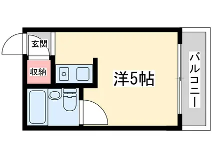 メゾンドリュウ澄(ワンルーム/2階)の間取り写真
