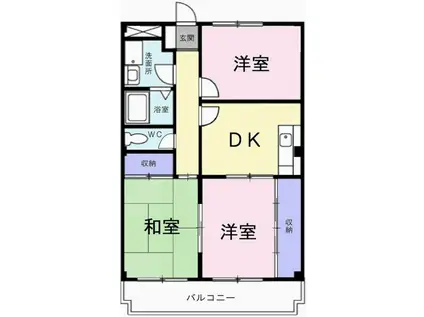 MT・メゾン(3DK/3階)の間取り写真