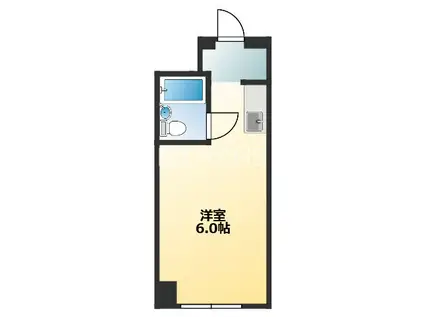 ノアーズアーク長堀通(ワンルーム/8階)の間取り写真