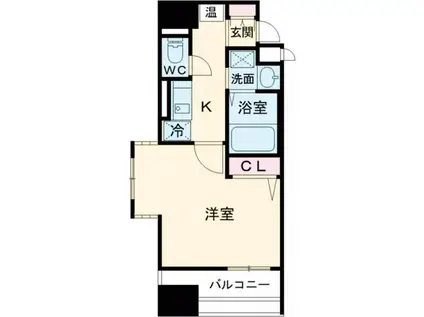 エスティロアール神戸駅前(1K/10階)の間取り写真