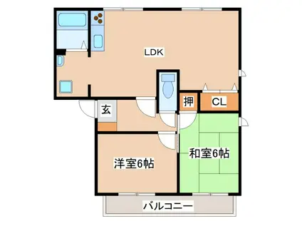 フレグランス南落合(3LDK/2階)の間取り写真
