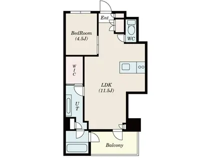 SKBUILDING-7(1LDK/6階)の間取り写真