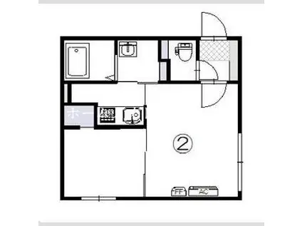 N-MODE・N19(1LDK/1階)の間取り写真
