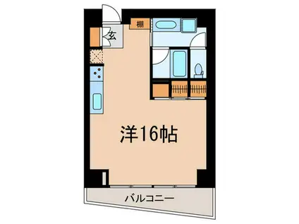 ワインアパートメント(ワンルーム/9階)の間取り写真