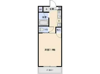 ハイツFK相模大野(1K/5階)の間取り写真