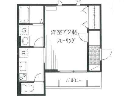 MAISON HALU(1K/1階)の間取り写真