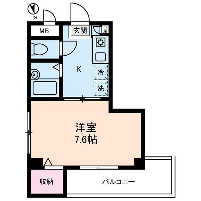 都営浅草線 戸越駅 徒歩8分 4階建 築31年(1K/2階)の間取り写真