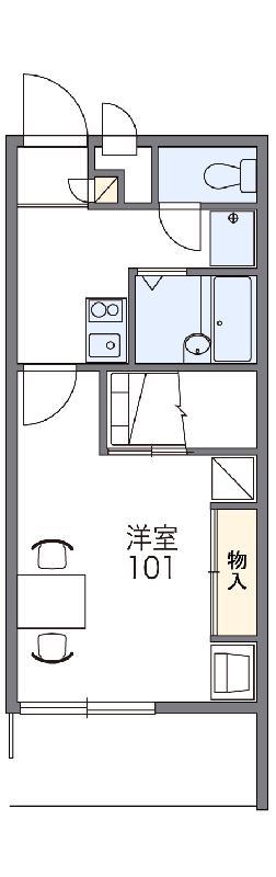 レオパレススカイ(1K/2階)の間取り写真