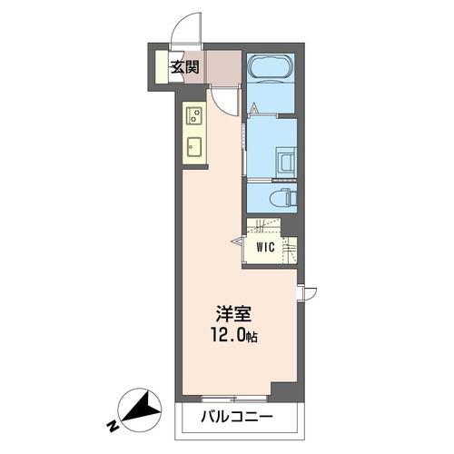 クオリスタ都賀(ワンルーム/3階)の間取り写真