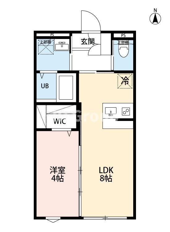 ROBOT HOME 三ノ輪(1LDK/1階)の間取り写真