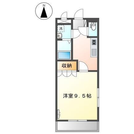アメニティ市原(1K/1階)の間取り写真