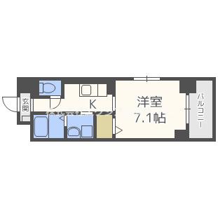 GARBO(1K/5階)の間取り写真