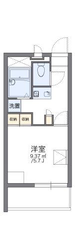 レオパレスアルミックII(1K/2階)の間取り写真