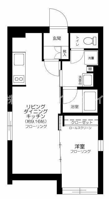 RUYGO神楽坂(1LDK/5階)の間取り写真