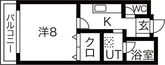 LA MAISON BONHEUR(1K/3階)の間取り写真