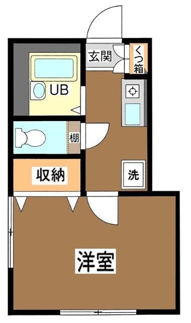 メゾンドヴィーブル(1K/2階)の間取り写真