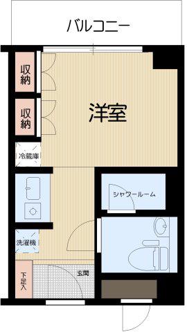 MENOCA MYOGADANI(1K/4階)の間取り写真