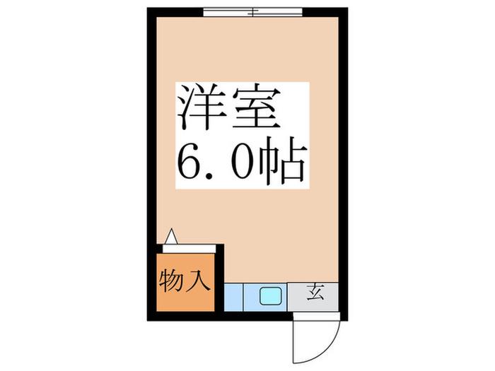 パル城田(ワンルーム/1階)の間取り写真