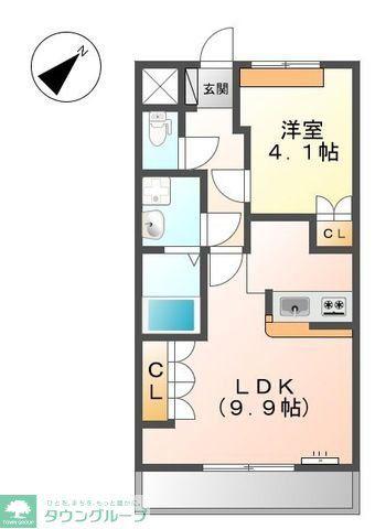 レグルスハイム(1LDK/1階)の間取り写真