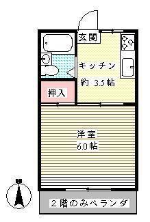 ビレッジSAKURA(1K/1階)の間取り写真