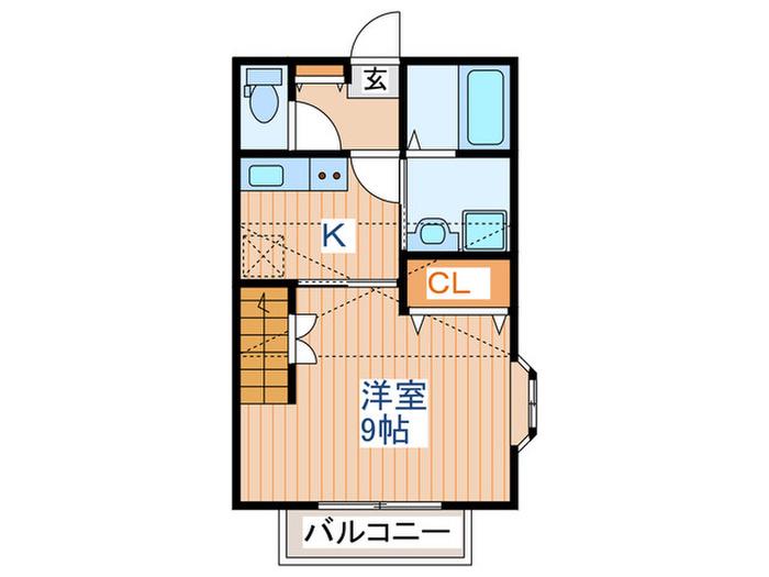 MA・MAISON(1K/1階)の間取り写真