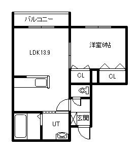 PREMIERE 1ST(1LDK/1階)の間取り写真
