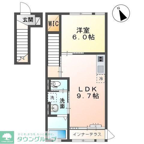 グランルミエール(1LDK/2階)の間取り写真