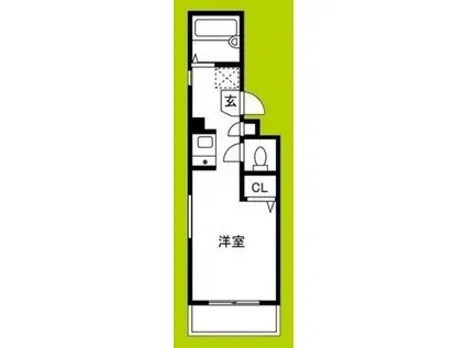 プリーマメゾン野崎(ワンルーム/1階)の間取り写真