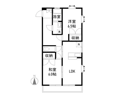 リエス小山間々田(2LDK/3階)の間取り写真