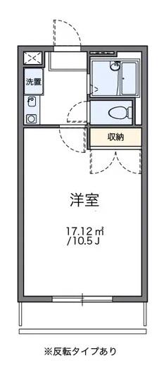 レオパレス源(1K/2階)の間取り写真