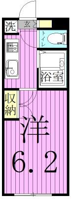 ビートルズスクエア(ワンルーム/3階)の間取り写真