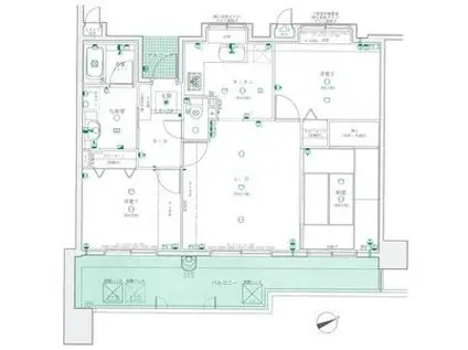 ダイアパレス高麗本通(3LDK/12階)の間取り写真