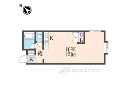 田中ハイツ(ワンルーム/2階)の間取り写真