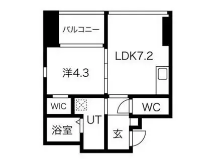 KAVKA TAKASAGO(1LDK/10階)の間取り写真
