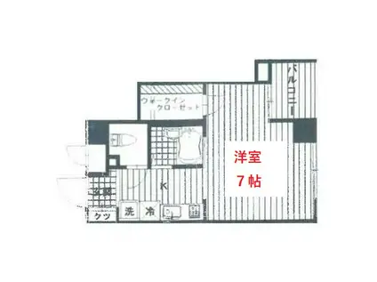 ピソ・エスペランサ(1K/2階)の間取り写真