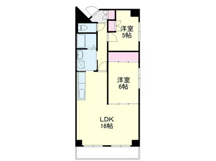 シティプレイス(2LDK/7階)の間取り写真