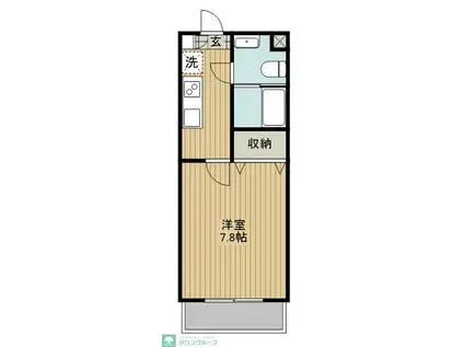 ピアコートTM東久留米 弐番館(1K/5階)の間取り写真