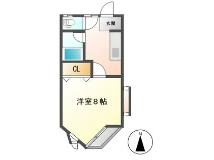 ハイツ・イマイ(1K/2階)の間取り写真